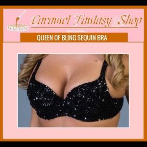 QUEEN OF BLING SEQUIN BRA